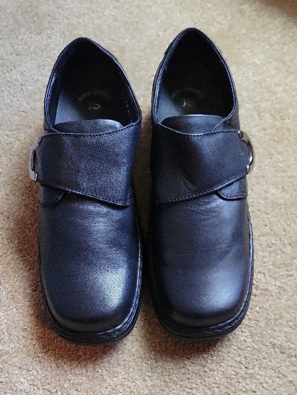 Josef Seibel Women's Black Leather Slip-On Comfort Shoes. EU 42, US 11.
